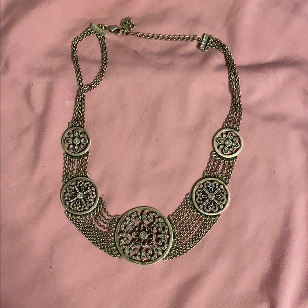 Touchstone crystal choker necklace